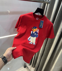 Ralph Lauren Red Teddy Logo Premium T-Shirt