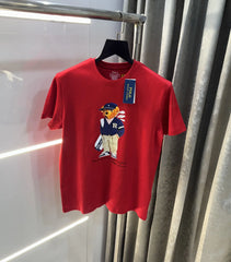 Ralph Lauren Red Teddy Logo Premium T-Shirt