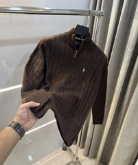 Ralph Lauren Brown Knitted Imported Pull Over