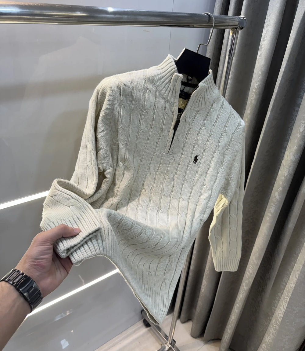 Ralph Lauren Beige Knitted Imported Pull Over