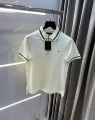 Tomm y Hilfiger Cream Logo Work Premium Polo T-Shirt
