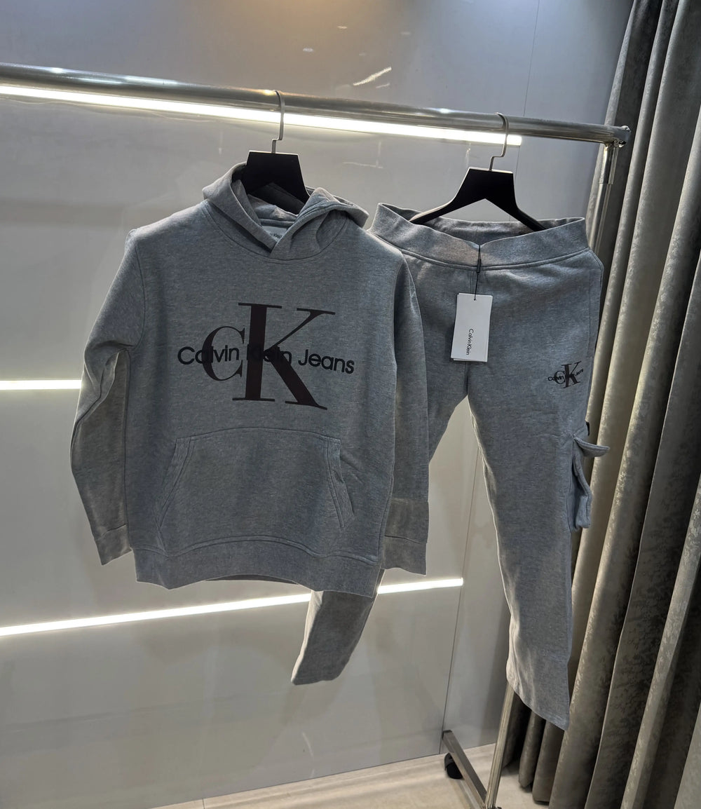 Calvin Klein Grey Premium Classic Tracksuit