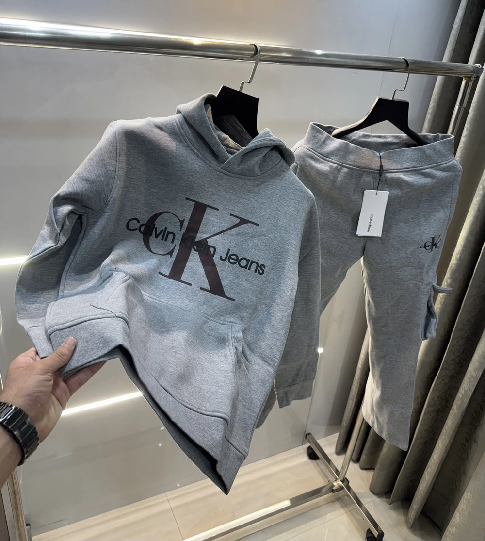Calvin Klein Grey Premium Classic Tracksuit