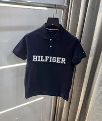 Tommy Hilfiger Navy Blue Logo Work Premium Polo T-Shirt