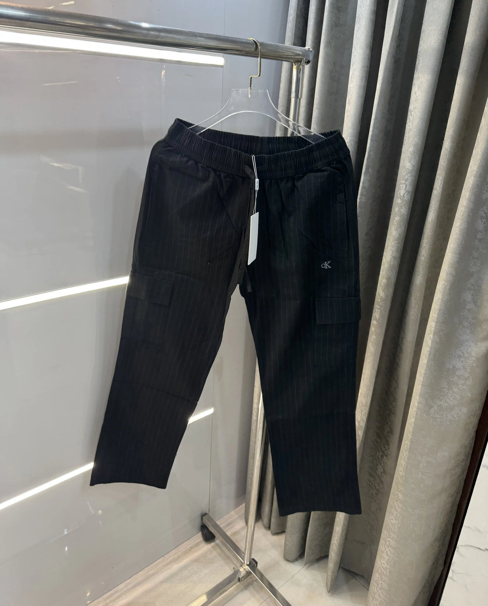 Calvin Klein Black Stripes Classic Trouser