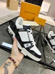 Louis Vuitton LV Trainer BLACK DENIM Women s