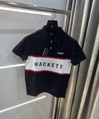 Hacket Black Logo Work Premium Polo T-Shirt