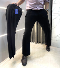 Ralp h Lauren Jet Black Imported Boot Cut Trouser