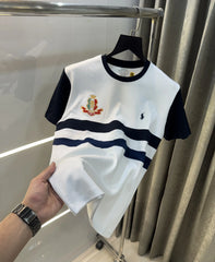 Ralph Lauren White Logo Work Imported T-Shirt