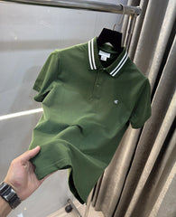 Calvin Klein Olive Embroidery Logo Premium Polo T-Shirt
