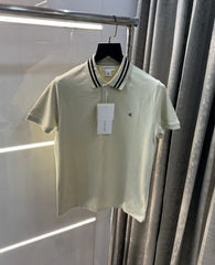 Calvin Klein Cream Embroidery Logo Premium Polo T-Shirt