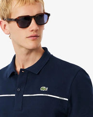Lacost e Navy Blue Embroidery Logo Premium Polo T-Shirt