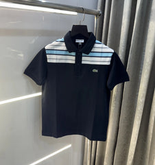 Lacost e Navy Blue Embroidery Logo Premium Polo T-Shirt