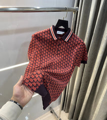 Lacost e Rust Imported Knitted Polo T-Shirt