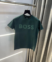 Hugo Boss Bottle Green Logo Print Premium T-Shirt