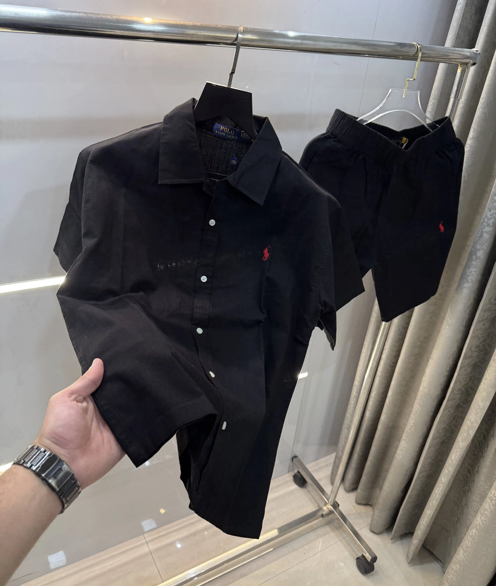 Ralph Lauren Black Logo Work Premium Cord Set