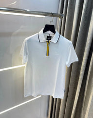 Hugo Boss White Porsch e Limited Edition Premium Polo T-shirt