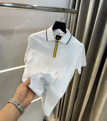 Hugo Boss White Porsch e Limited Edition Premium Polo T-shirt