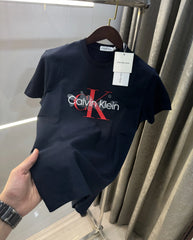 Calvin Klein Navy Blue Logo Work Premium T-Shirt