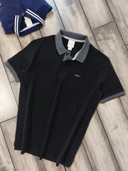 Calvin Klein Black Logo Work Premium Polo T-Shirt