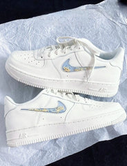 Nike AIRFORCE 1 LV8 3 SAIL CELESTINE BLUE YELLOW