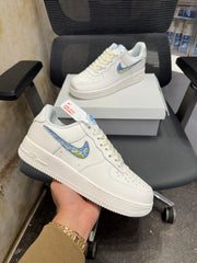 Nike AIRFORCE 1 LV8 3 SAIL CELESTINE BLUE YELLOW
