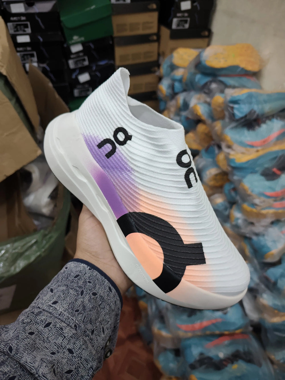 On Cloudboom STRIKE LS WHITE