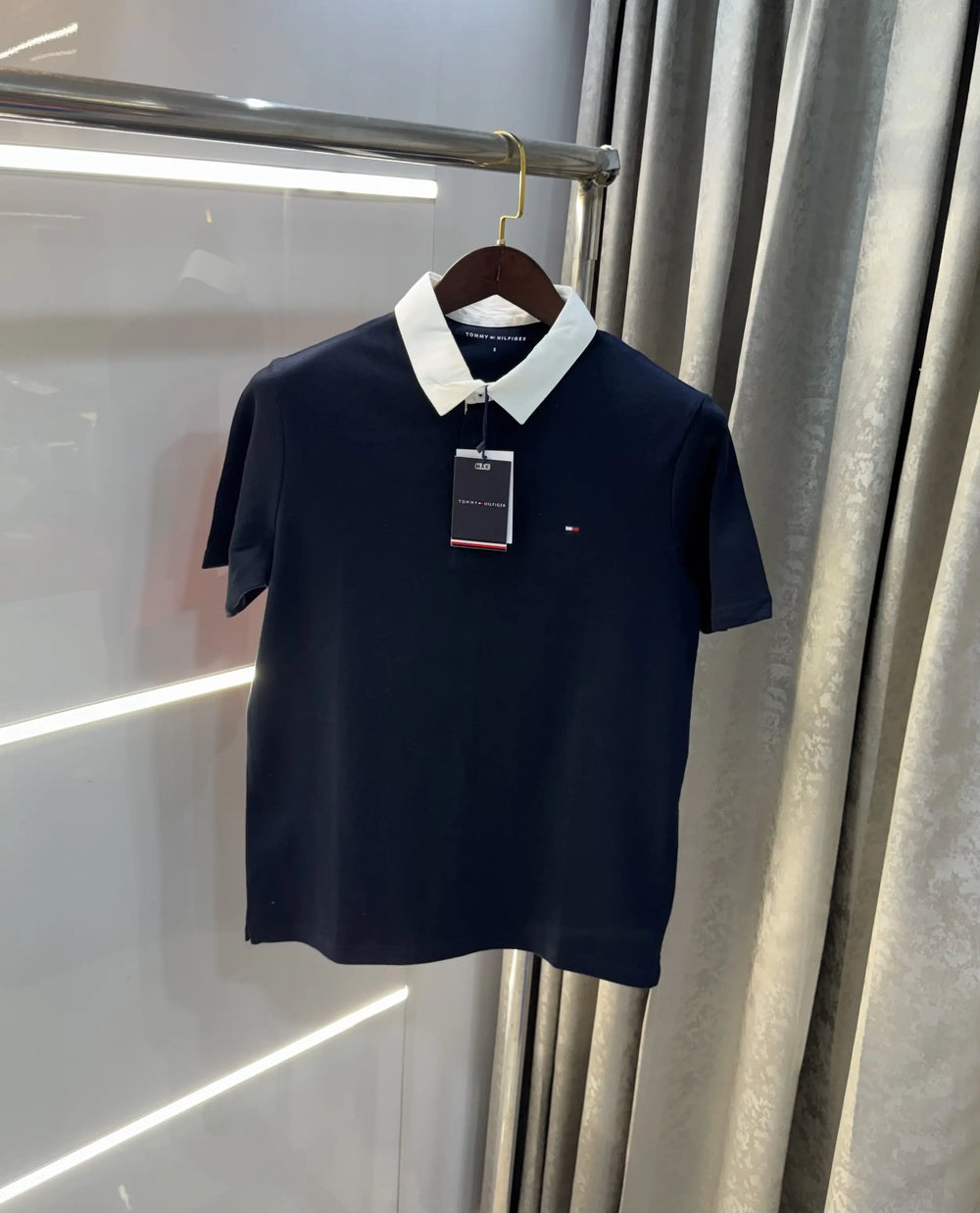 Tommy Hilfiger Navy Blue Logo Work Premium Polo T-Shirt
