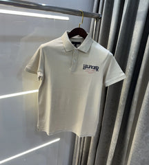 Tommy Hilfiger Beige Logo Work Premium Polo T-Shirt