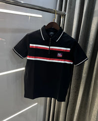 Arman i Exchang e Black Logo Work Premium Polo T-Shirt
