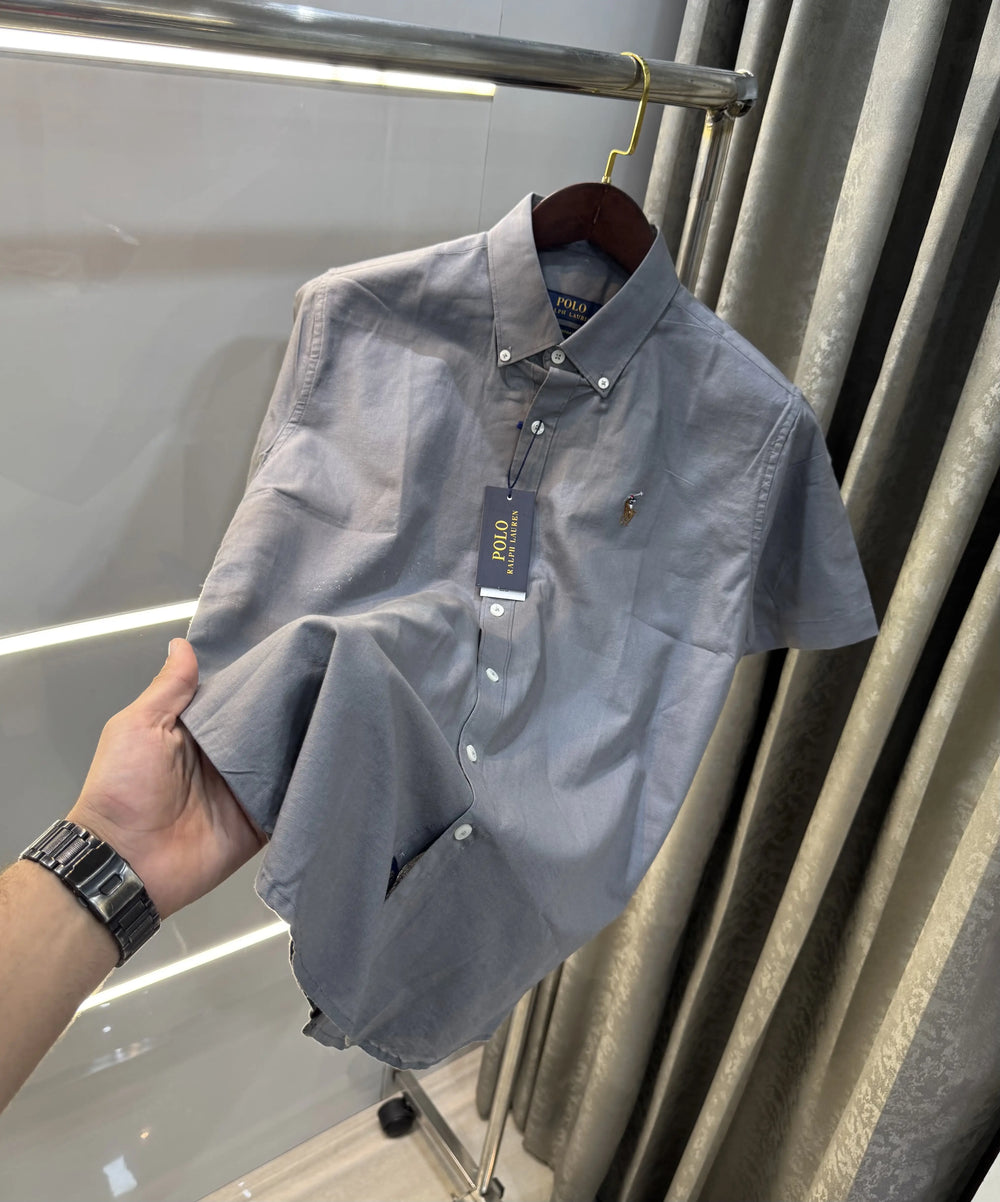 Ralph Lauren Dark Grey Premium Linen Shirt