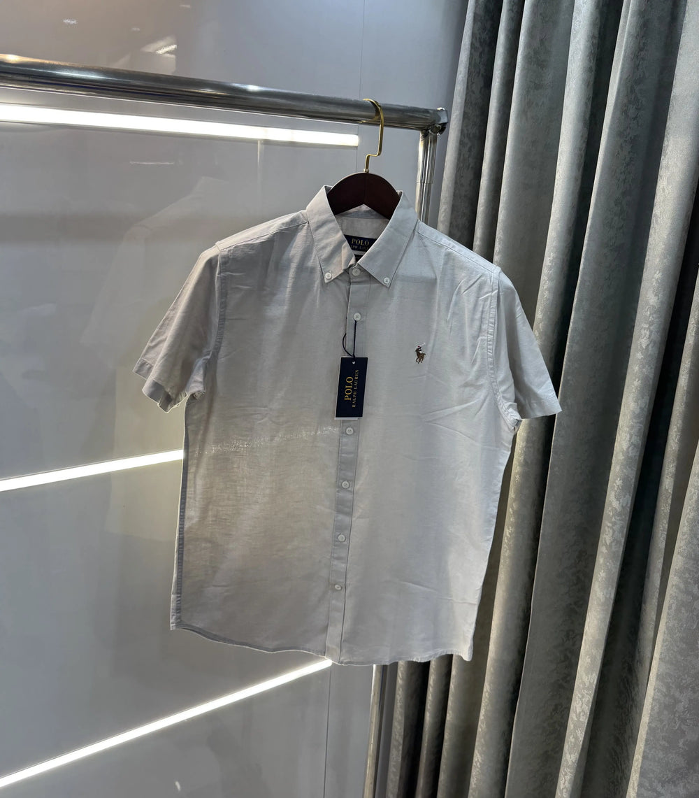 Ralph Lauren Grey Premium Linen Shirt