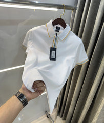 Hugo Boss white Premium Polo T-shirt