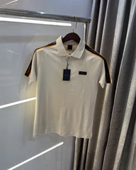 Hacket Cream Logo Work Premium Polo T-Shirt