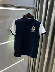 Hacket Navy Blue Logo Work Premium Polo T-Shirt