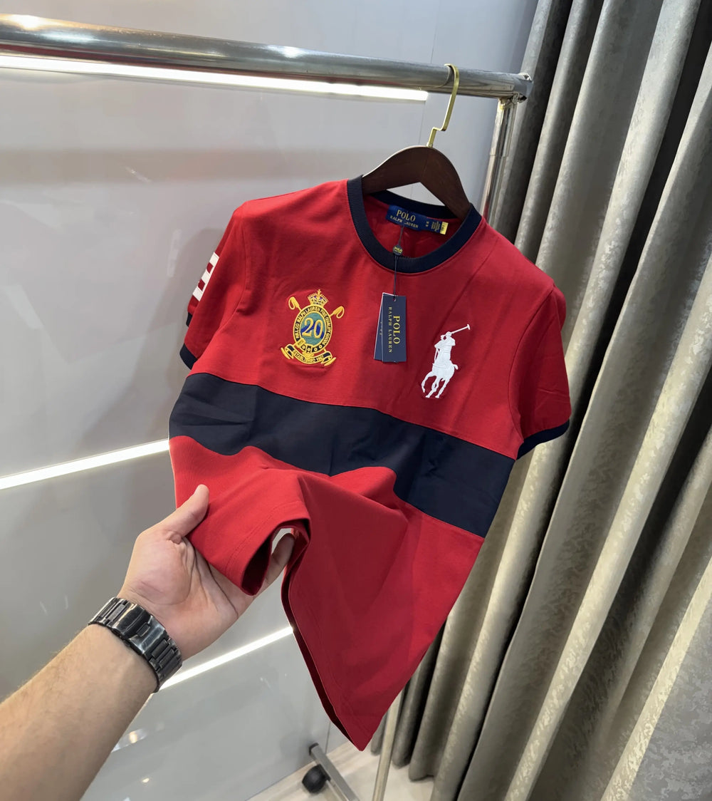 Ralph Lauren Red Logo Work Premium T-Shirt
