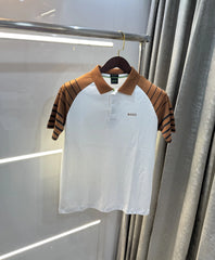 Hugo Boss White Premium Polo T-shirt