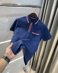 Tommy Hilfiger Petrol Blue Premium Polo T-shirt