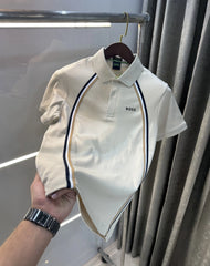 Hugo Boss Beige Premium Polo T-shirt