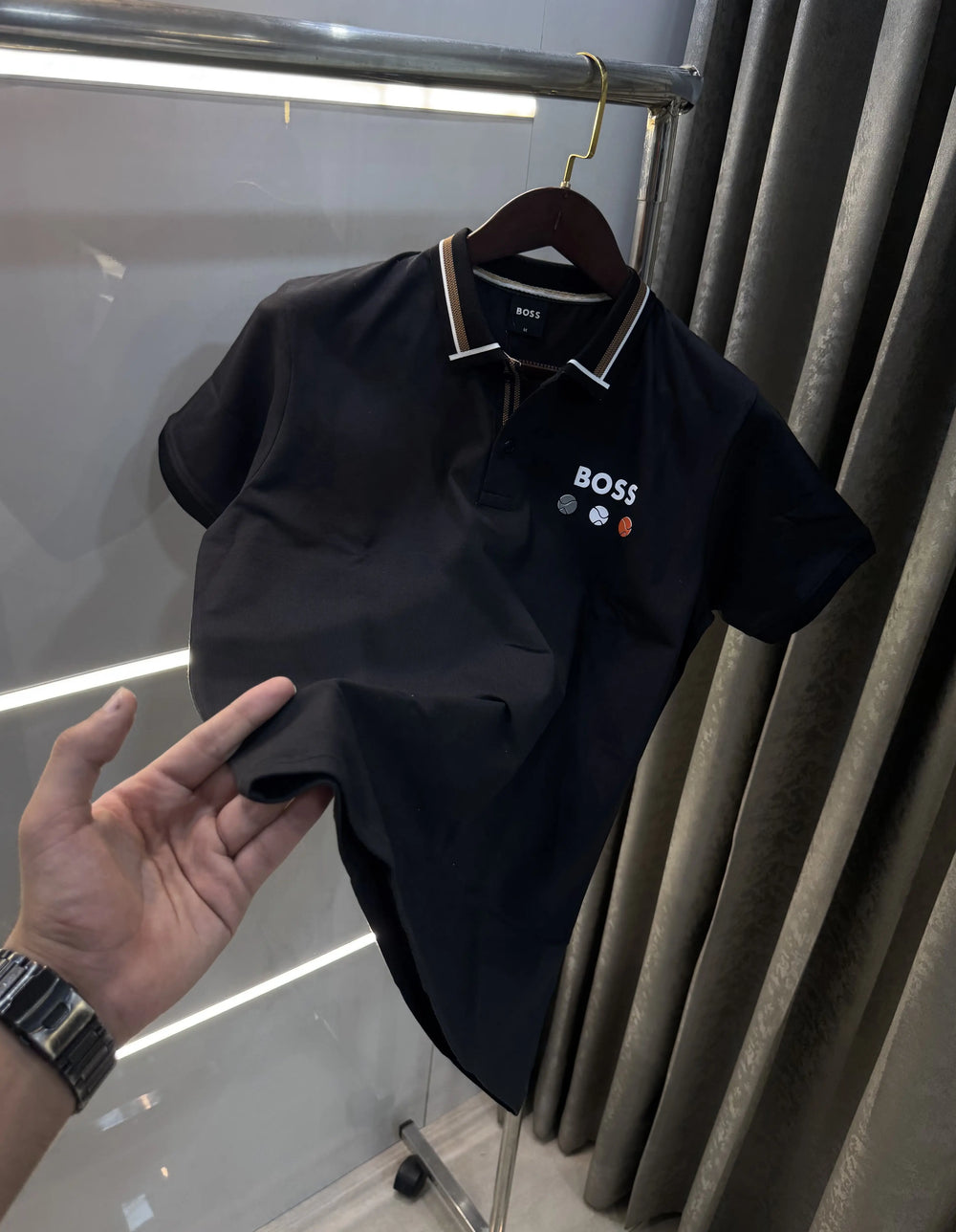 Hugo Boss Black Premium Polo T-shirt With Box Packing