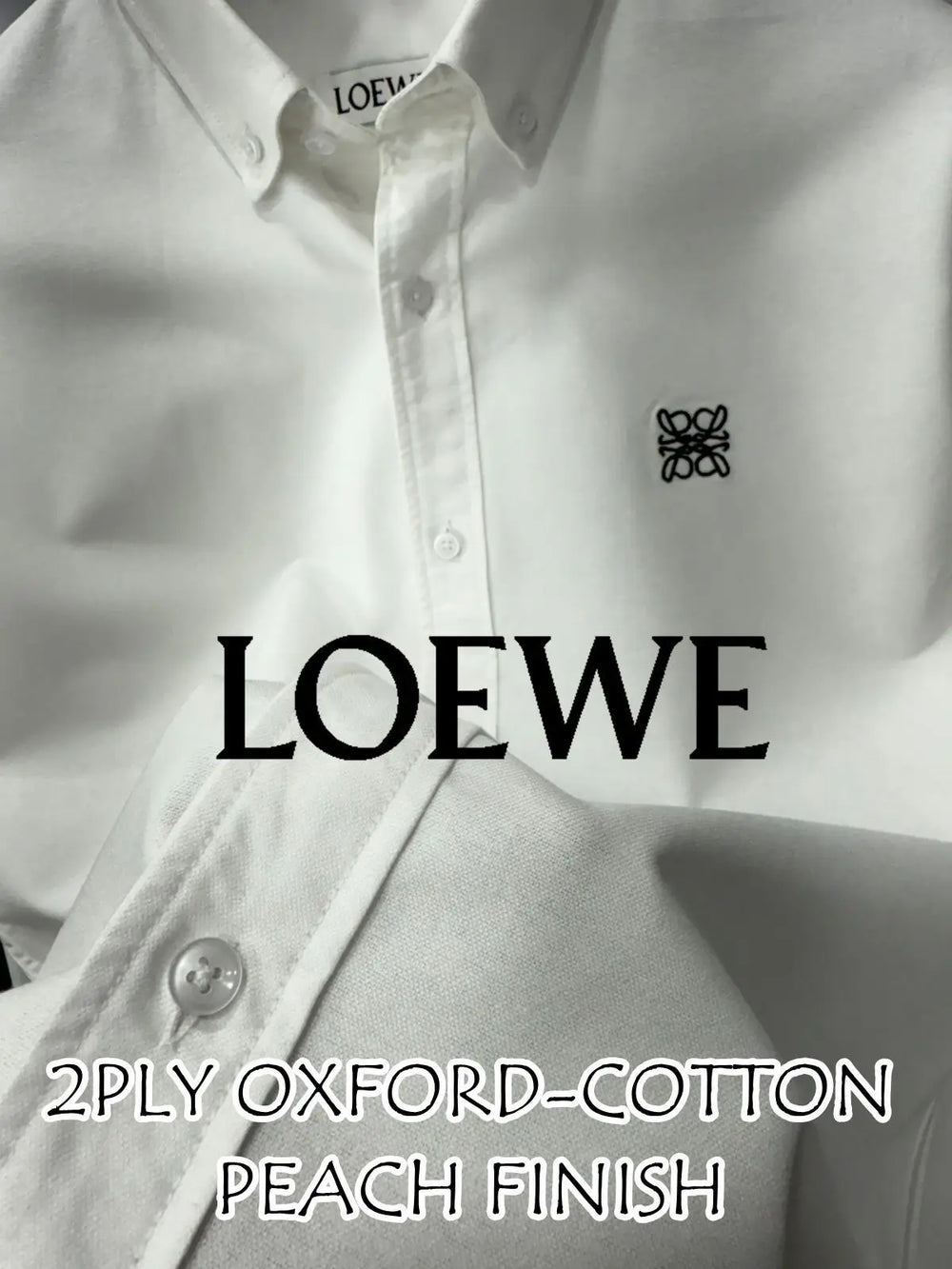 Loewe Wine Embroidery Logo Shirt With Premium Box Packing