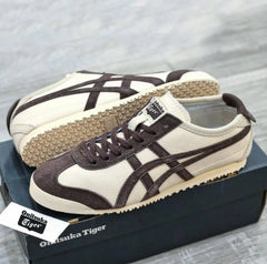 Onitsuka Tiger Mexico 66 Beige Chocolate Brown 7A Premium sneakers (D-2073)