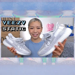 Adidas Yeezy 350 V2 Static Reflective Girls Semi UA 7A Quality Full Kit Accessories (D-2062)