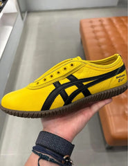 Onitsuka Tiger Tsunahiki Slip-On Sunflower Yellow Black 7A Premium D-2060