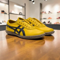 Onitsuka Tiger Tsunahiki Slip-On Sunflower Yellow Black 7A Premium D-2060