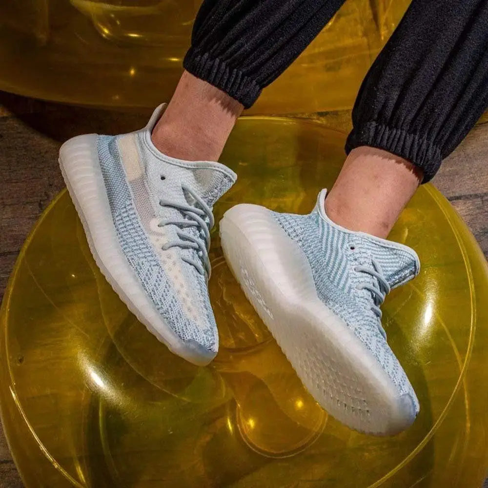 Adida_s Yeezy 350 V2 Cloud White Reflective For Girls Semi UA Quality Full Accessories (D-2054)
