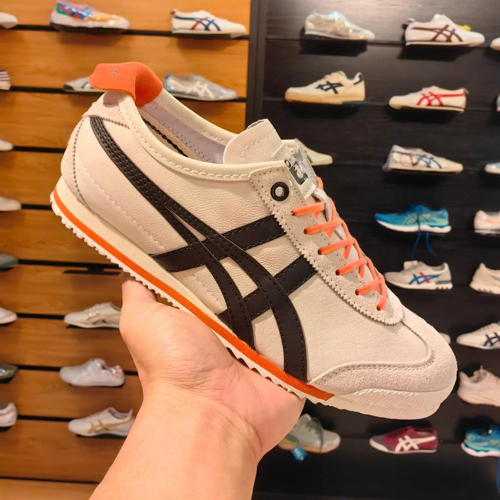 Onitsuk_a Tiger Mexico 66 SD Cream Black Orange 7A Premium Sneakers D-2046
