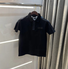 Versace Couture Black Collar Logo Imported Polo T-Shirt