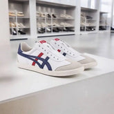 Onitsuka Tiger Tokuten Slip-On White Blue Red Mens 7A Premium D-1654 P-1