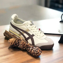 Onitsuk_a Tiger Mexico 66 Beige Brown Gold Mens 7A Premium Sneakers (D-1782)